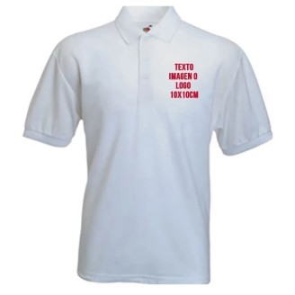 Remeras Polo Personalizadas de color Blanco para Adulto 